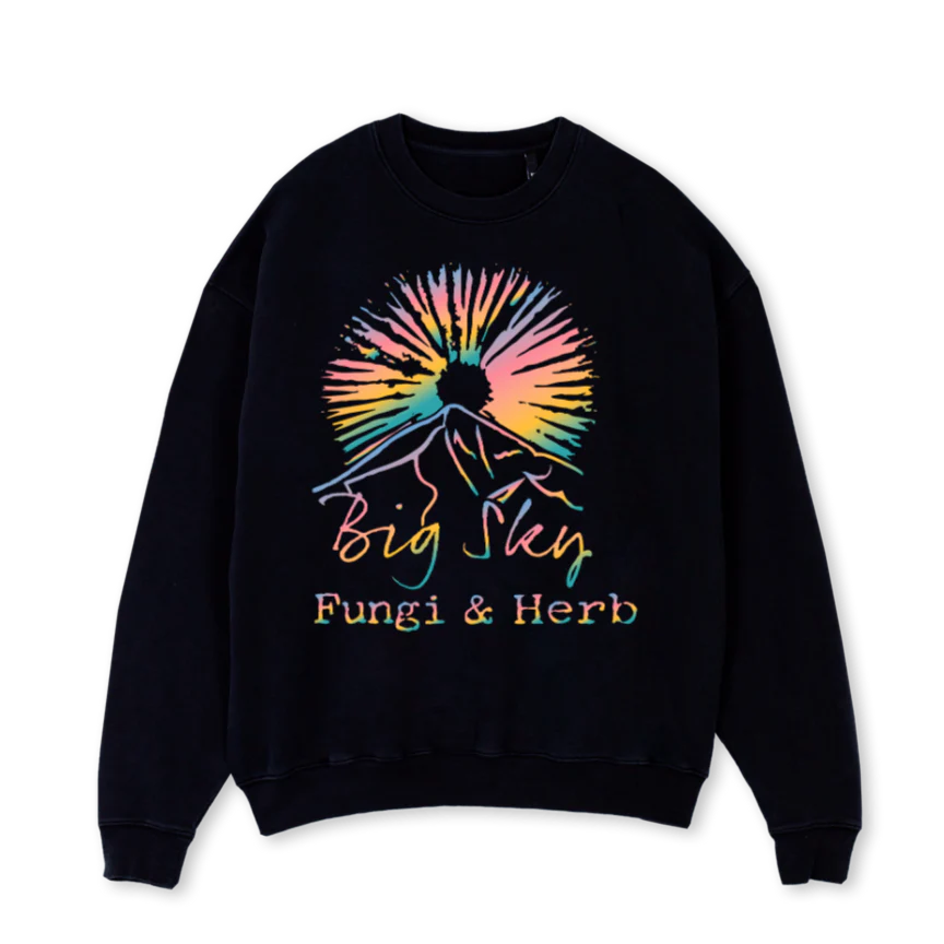 LWXBSFHBLK Black Oversized Crewneck Sweater.