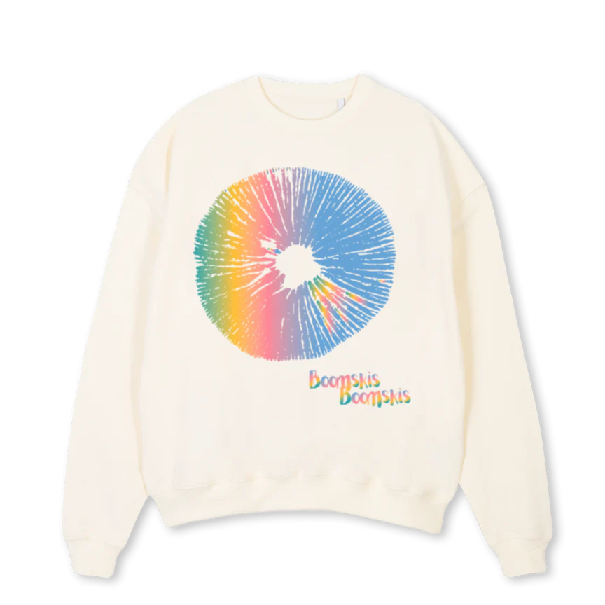 LWXBSFHCRM Cream Oversized Crewneck Sweater.