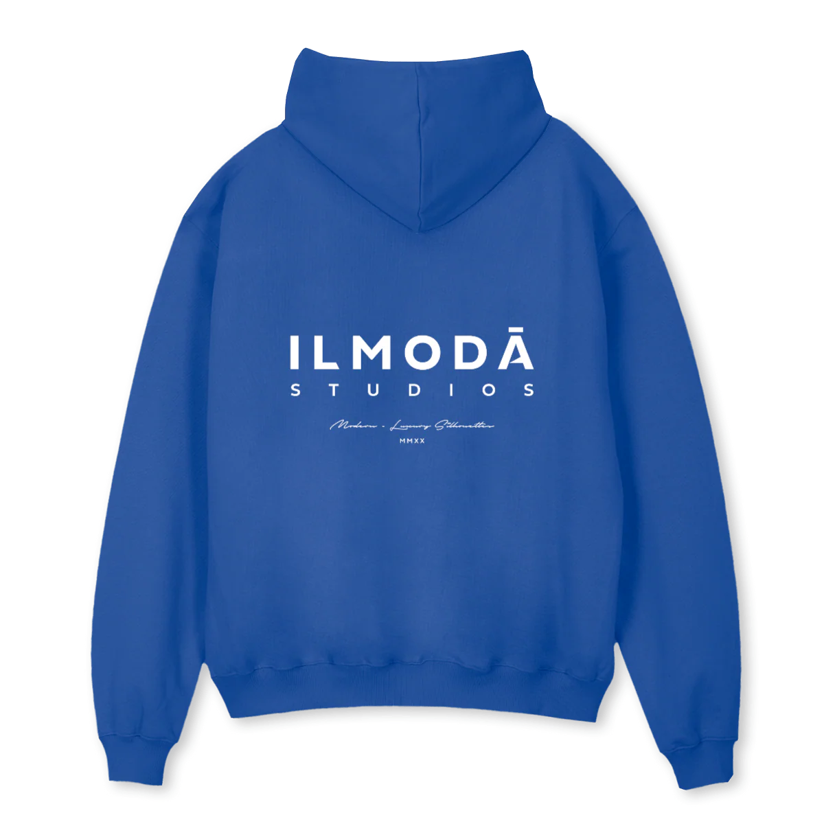 M H BLUE Cobalt Blue Oversized Hoodie. - Image 2