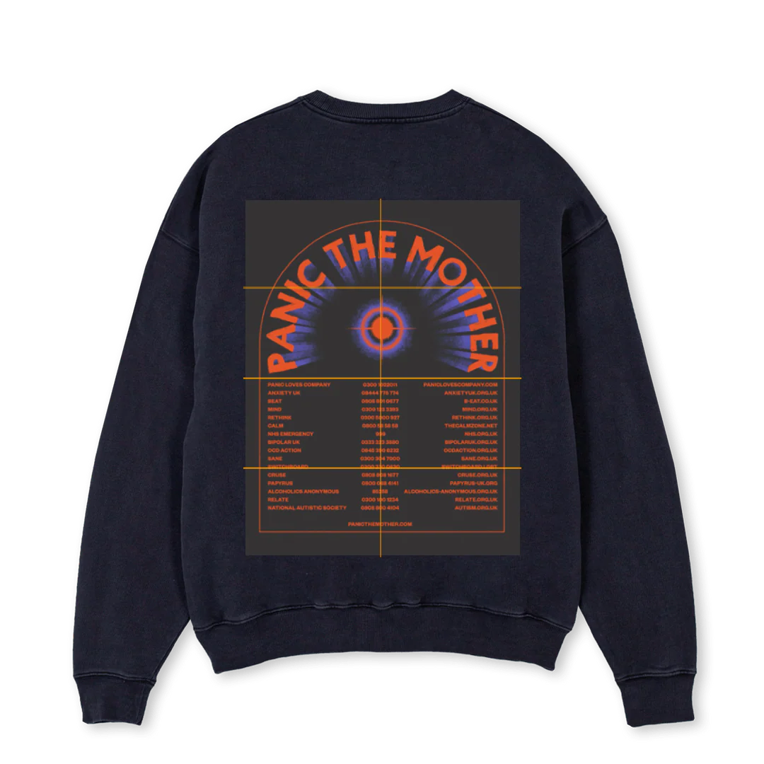M Vintage Black Oversized Crewneck Sweater. - Image 2