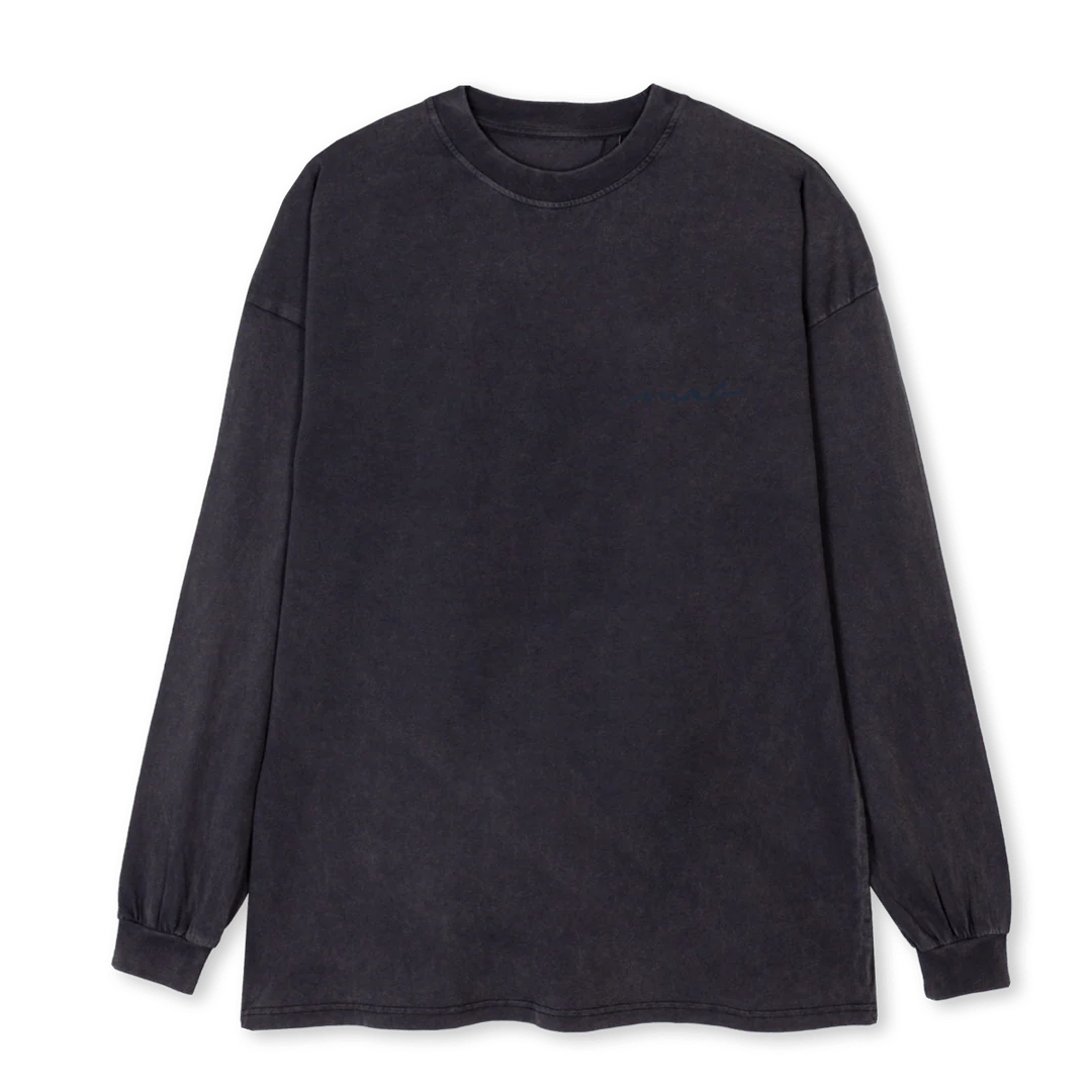 MAB_2 Vintage Black Oversized LS Tee.