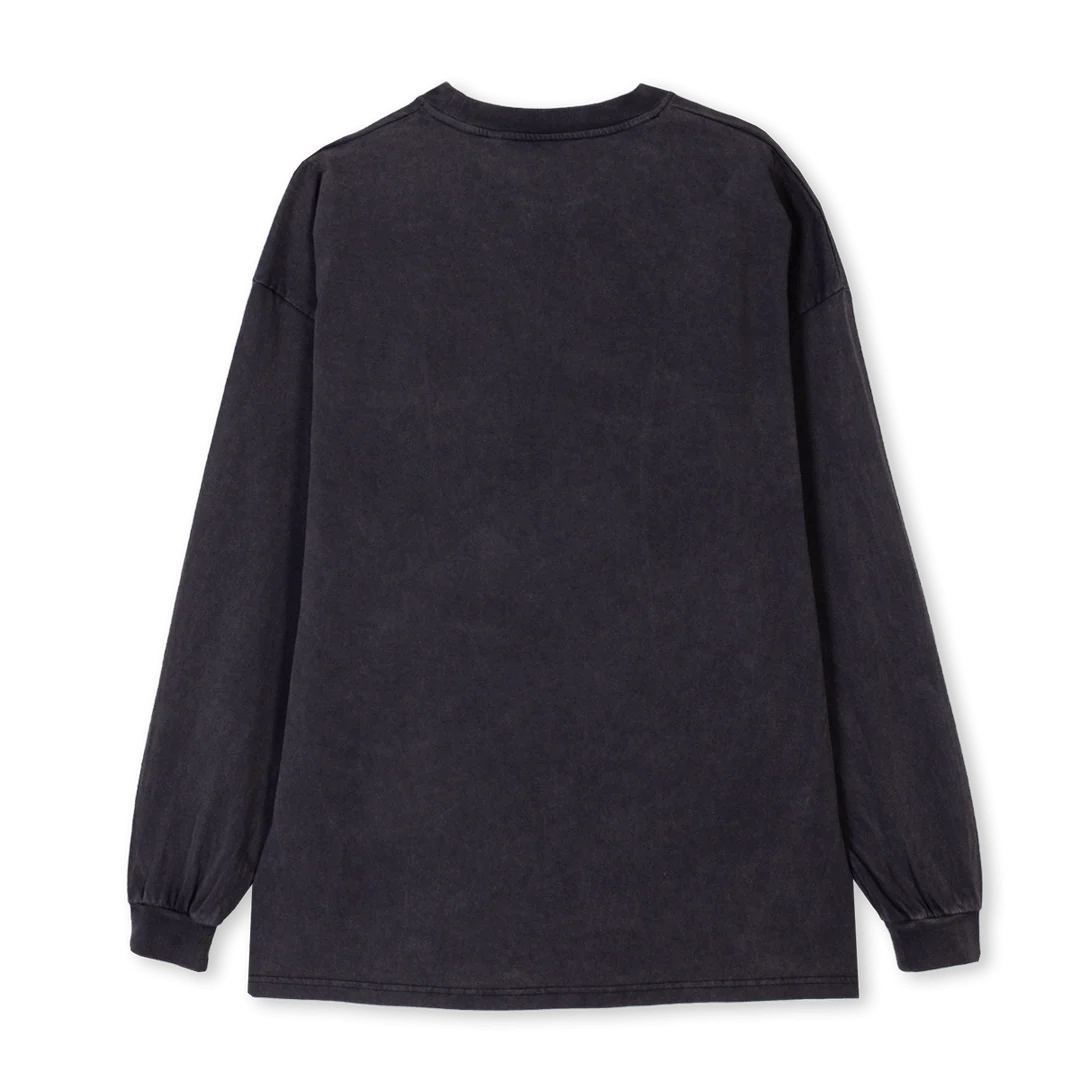 MAB_2 Vintage Black Oversized LS Tee. - Image 2