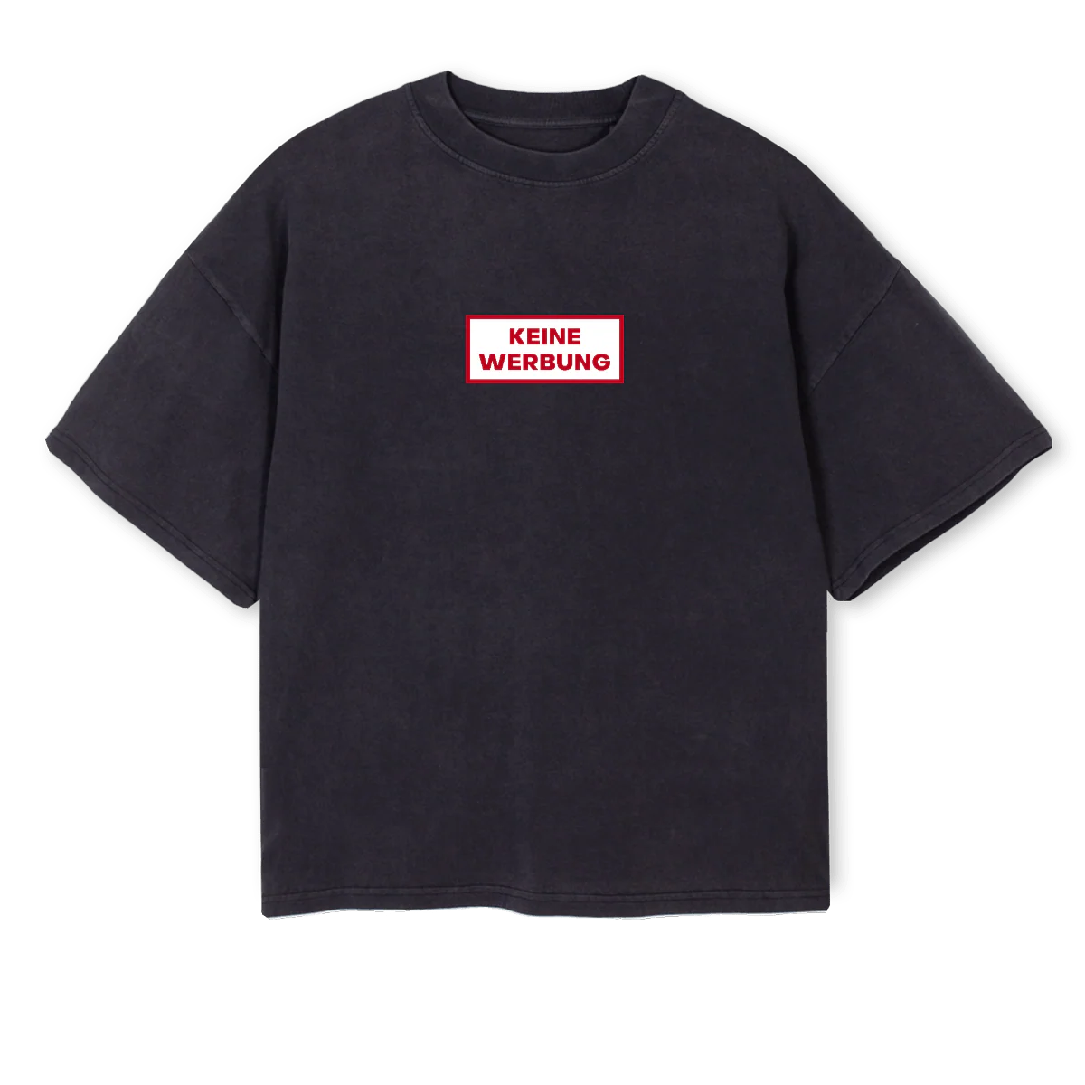 MACHTTOTBROO Vintage Black Oversized Boxy Tee.