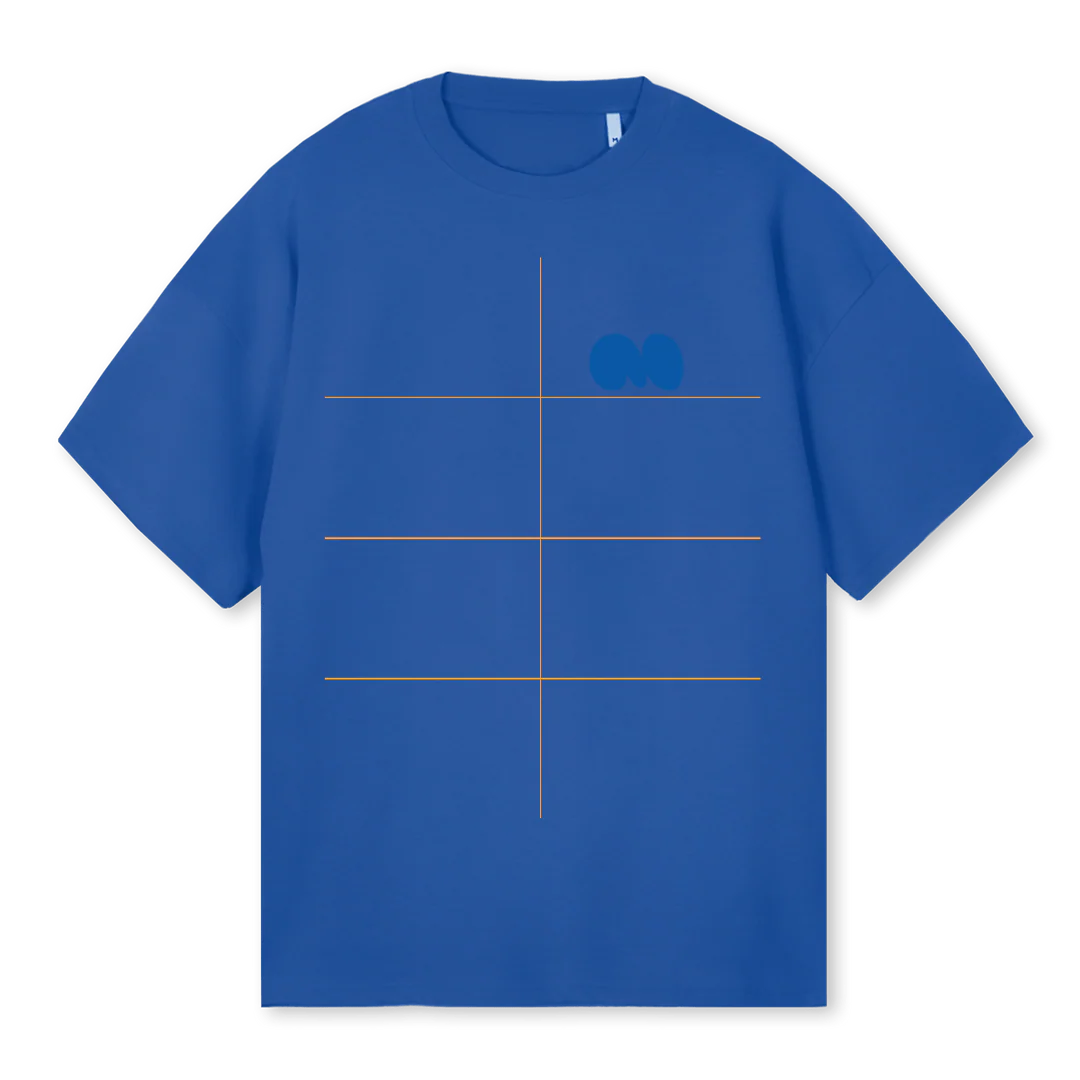 MACIO Cobalt Blue Oversized Tee.