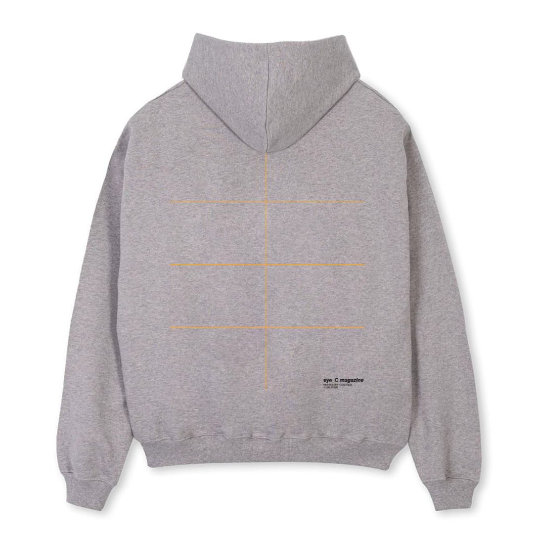 MAGAZINE HOODIE I Grey Marl Oversized Hoodie. - Image 2