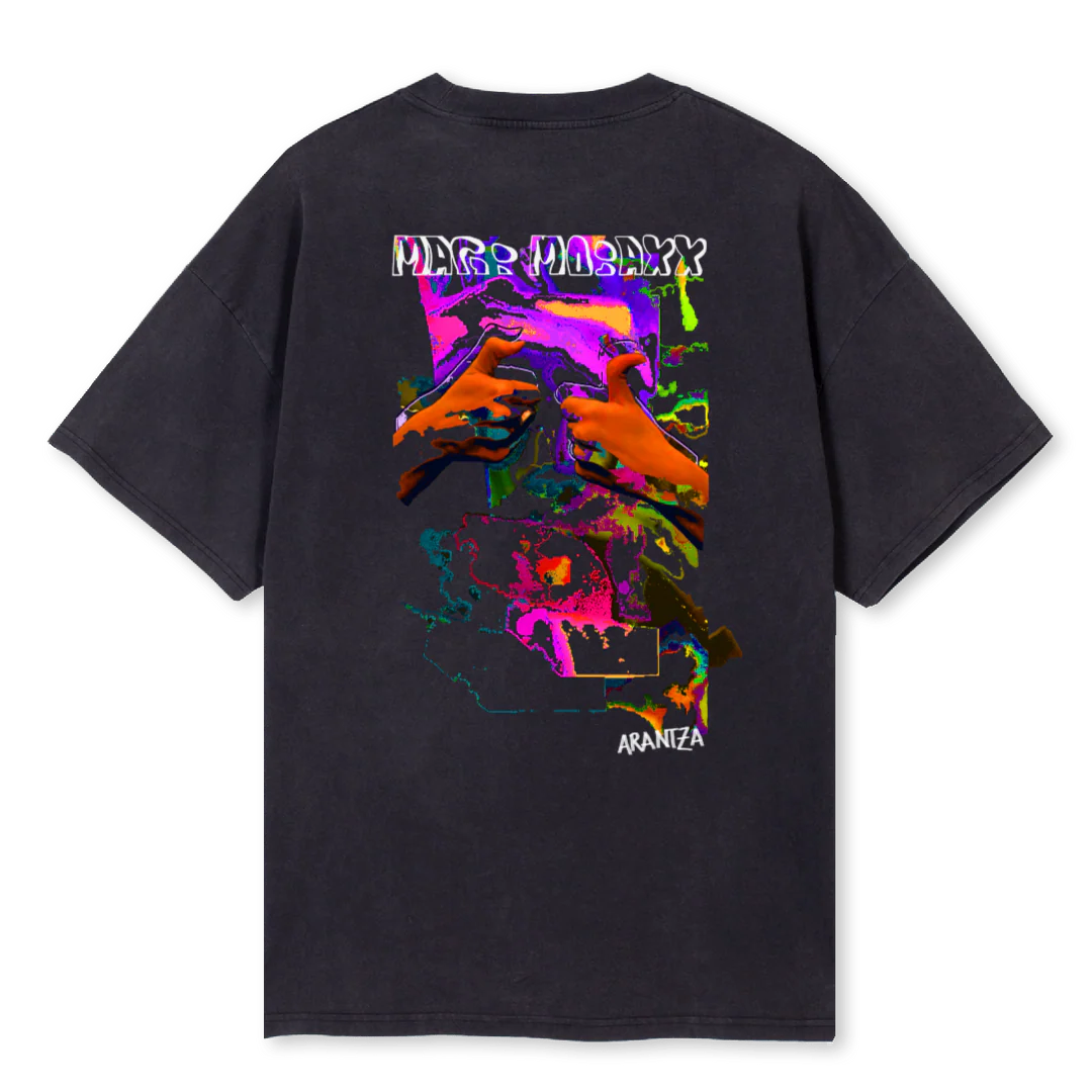 MAGI Vintage Black Oversized Tee. - Image 2
