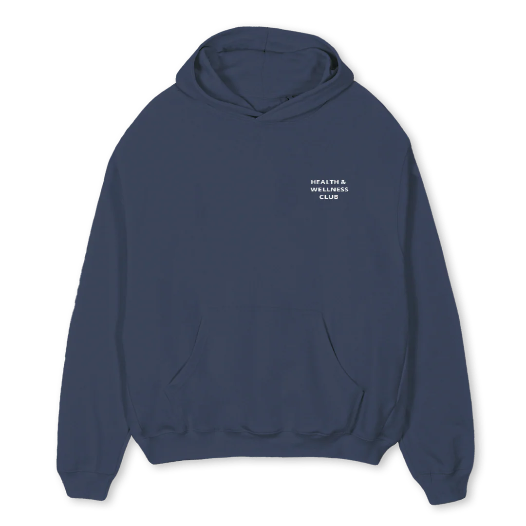 MAINTAINHWC Navy Blue Oversized Hoodie.
