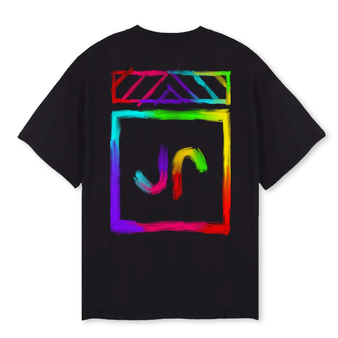 MAISON JOURQUIN EMBL Black Oversized Tee. - Image 2