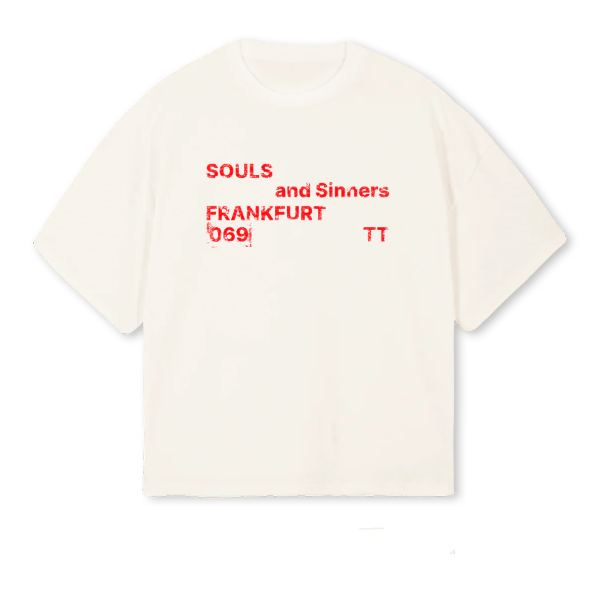 MAISONVIBEVWHITE Vintage White Oversized Boxy Tee.