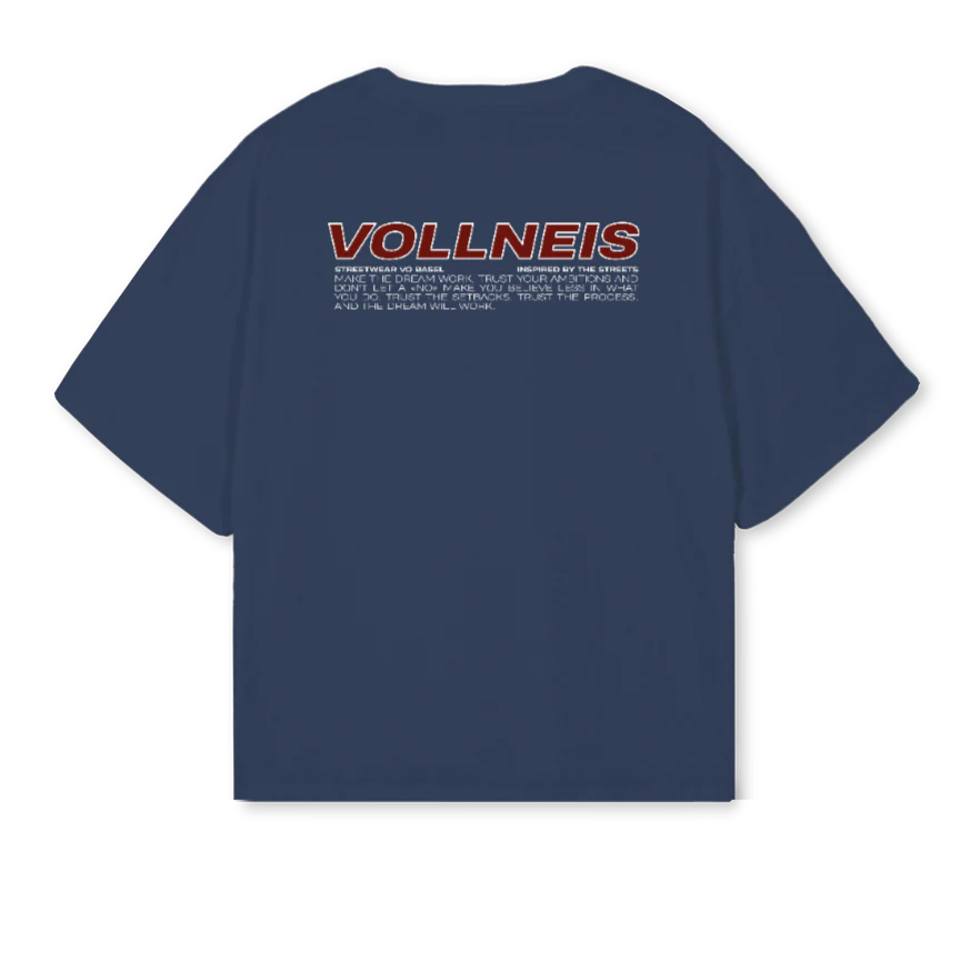 MAKETHEDREAMWORK Navy Blue Oversized Boxy Tee. - Image 2
