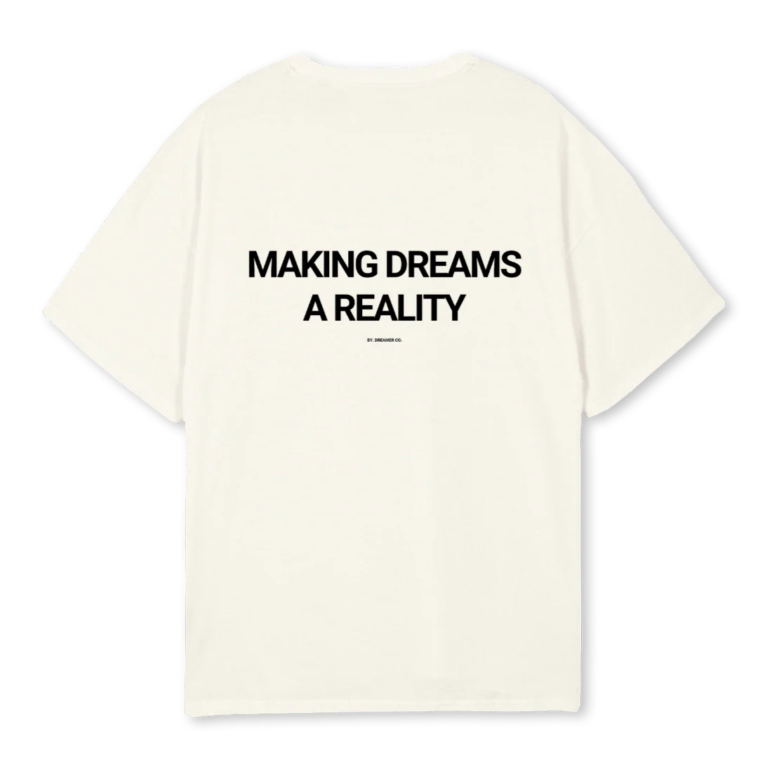 MAKINGDREAMSTSHIRT Cream Oversized Tee. - Image 2