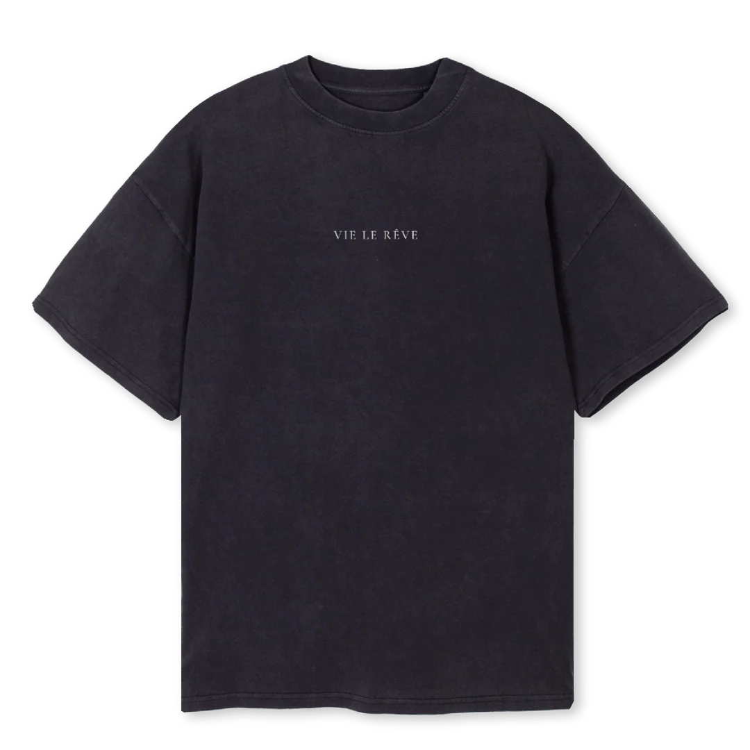 MALEDIVENSHIRT Vintage Black Oversized Tee.