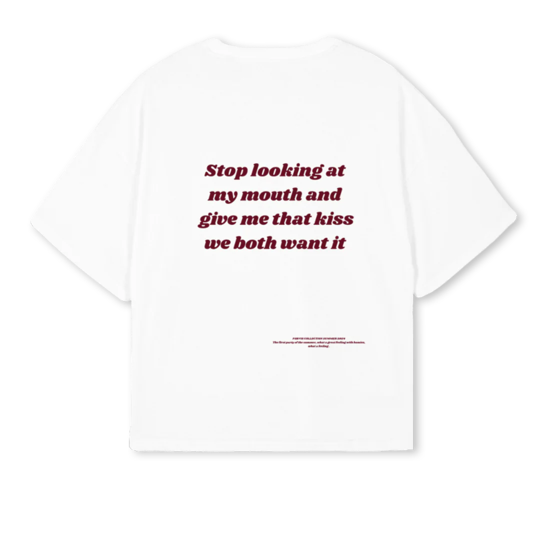 MAMASITA White Oversized Boxy Tee. - Image 2