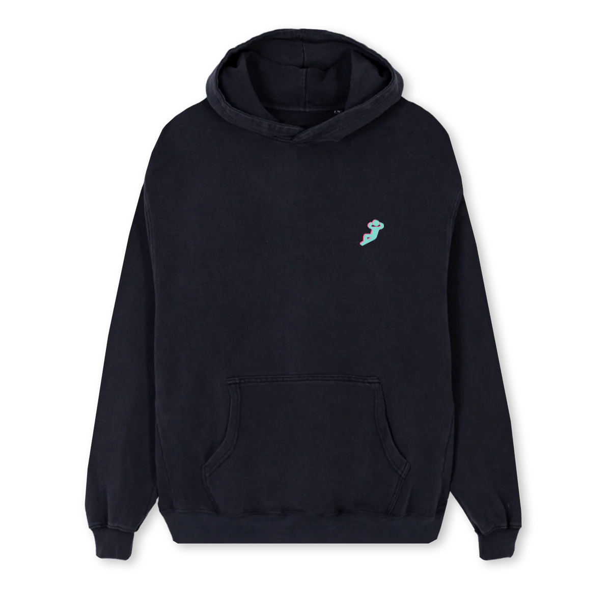 MAN Vintage Black Regular Hoodie.