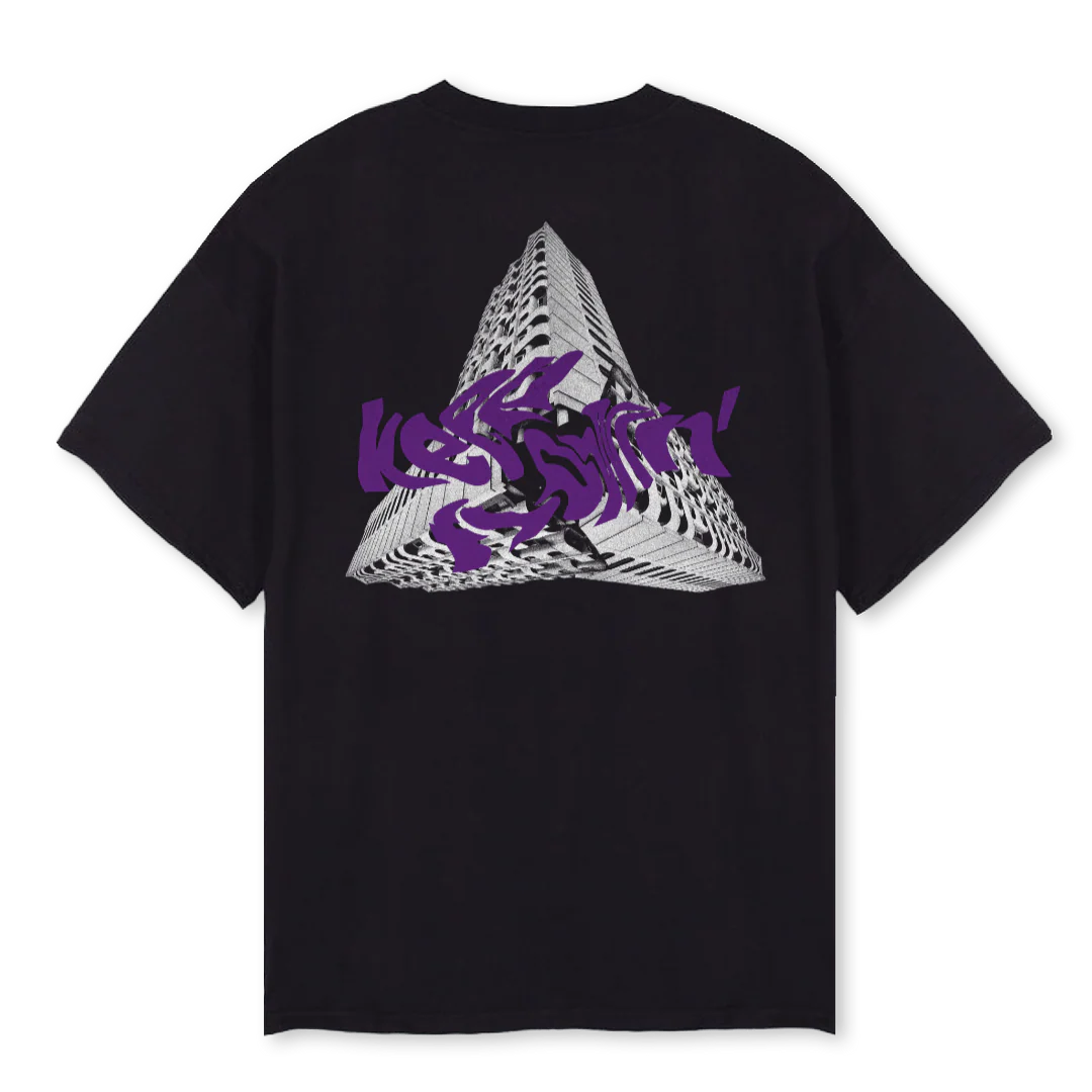 MANHATTAN Black Oversized Tee. - Image 2