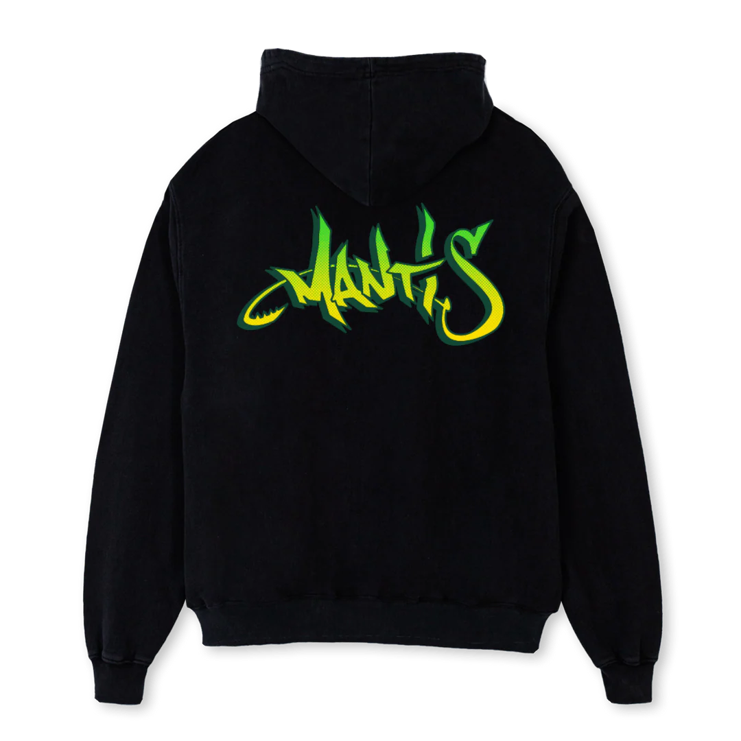 MANTIS OG H Black Oversized Hoodie.