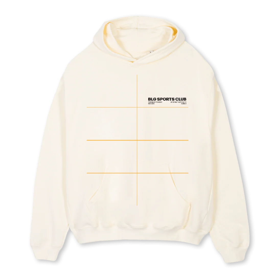MANU Cream Oversized Hoodie.