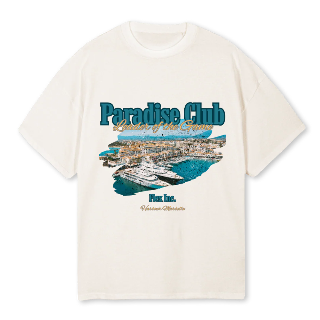MARBELLA Vintage White Oversized Tee.