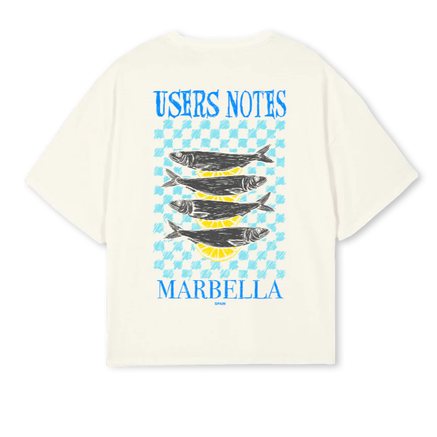 MARBELLASARDINAS Cream Oversized Boxy Tee. - Image 2