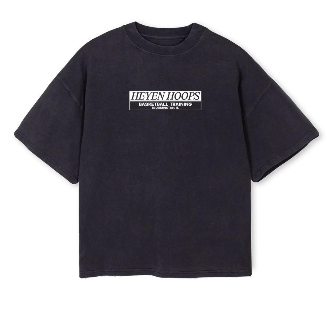 MARCHB Vintage Black Oversized Boxy Tee.