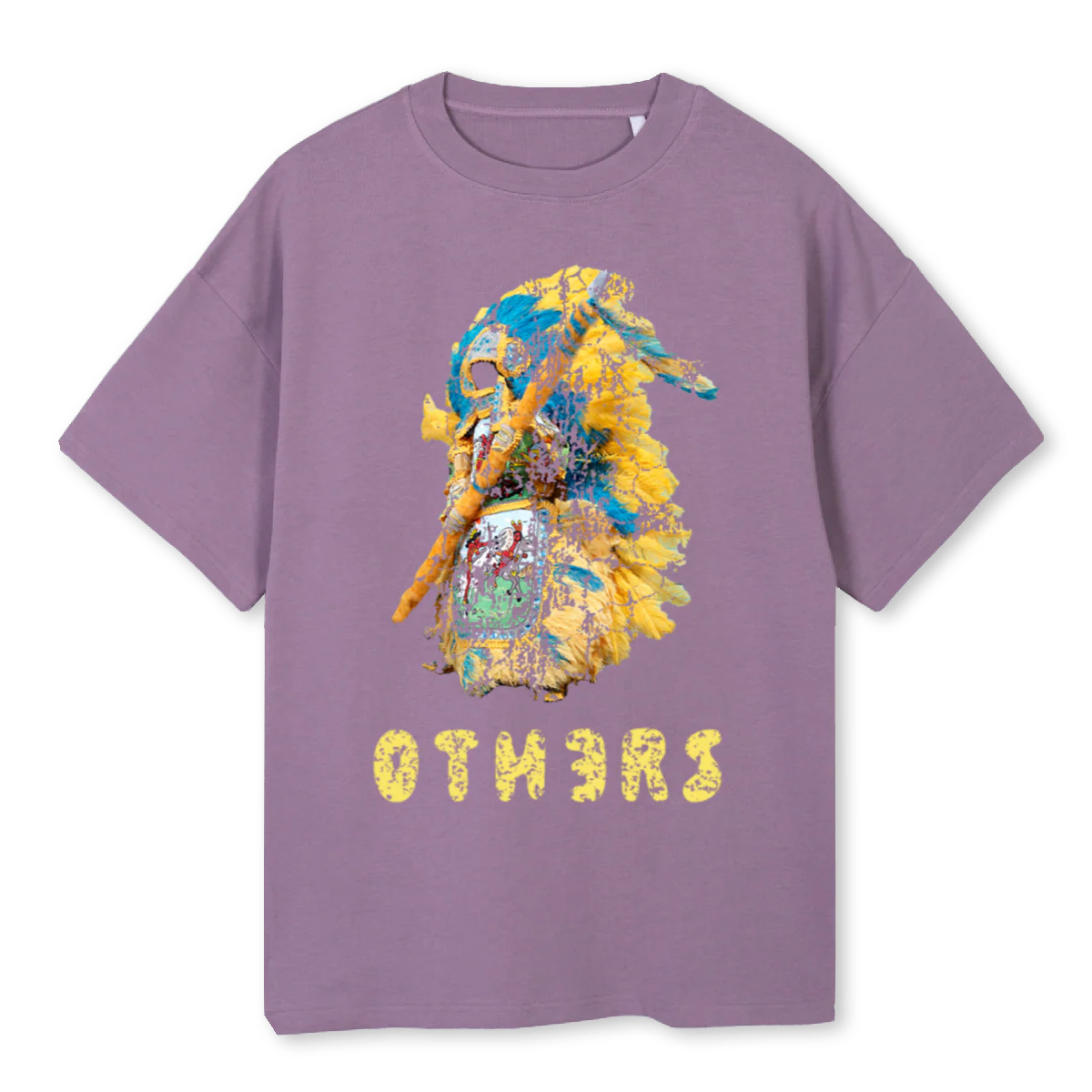 MARDI GRAS PURPLE Purple Oversized Tee.