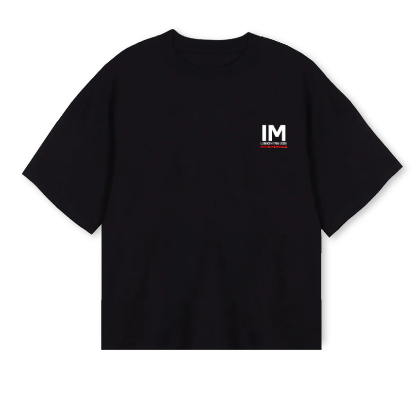 MARIO HENRIQUE Black Oversized Boxy Tee.