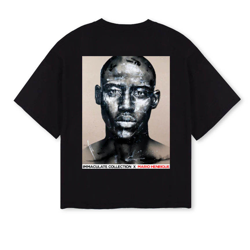 MARIO HENRIQUE Black Oversized Boxy Tee. - Image 2