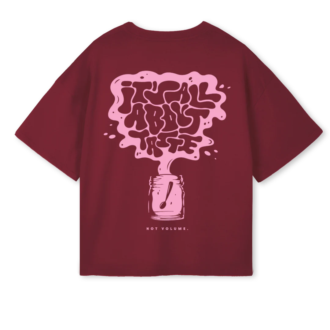 MARMELLATALAB  Burgundy Oversized Boxy Tee. - Image 2