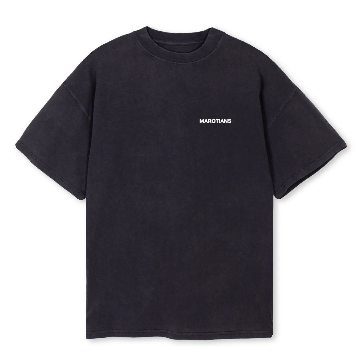 MARQTIANS Vintage Black Oversized Tee.