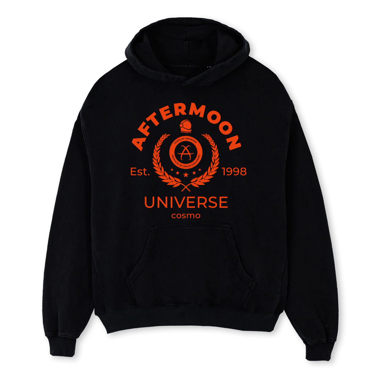 MARSHOODIE Black Oversized Hoodie.