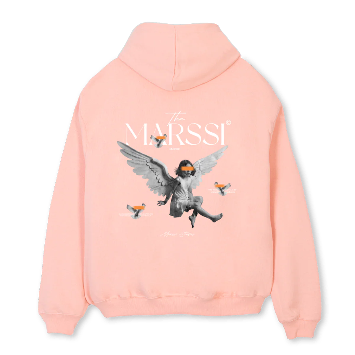 MARSSIEMPIREHODDIE Pink Clay Oversized Hoodie. - Image 2