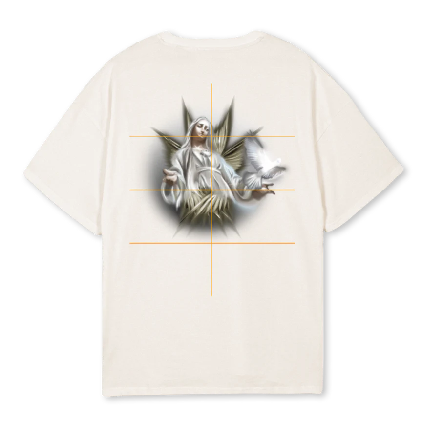MARYTEE Vintage White Oversized Tee. - Image 2
