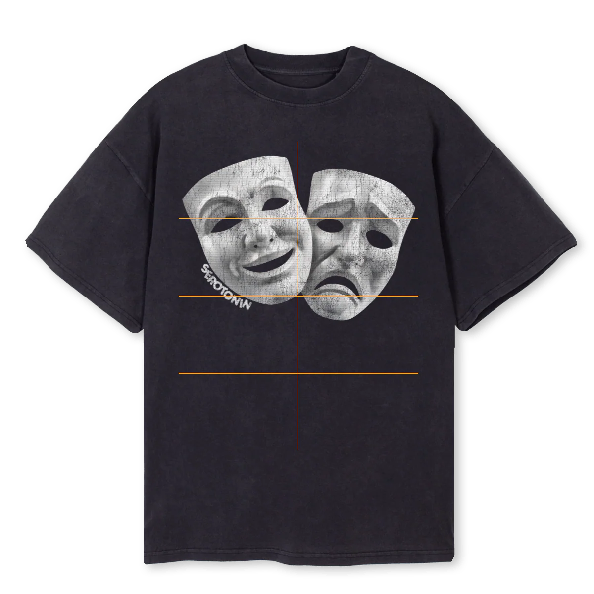 MASKER Vintage Black Oversized Tee.