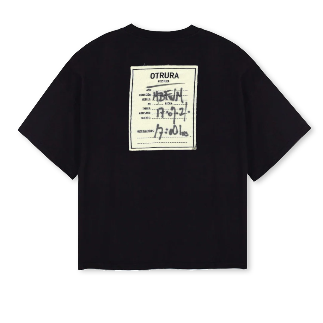 MBFWM Black Oversized Boxy Tee. - Image 2