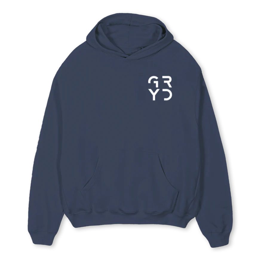 OVERSIZEDHOODIESQUAR_NB Navy Blue Oversized Hoodie