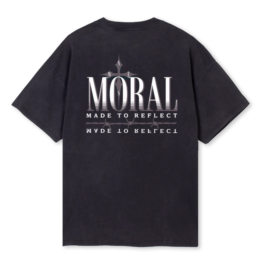 MCPLUM Vintage Black Oversized Tee. - Image 2