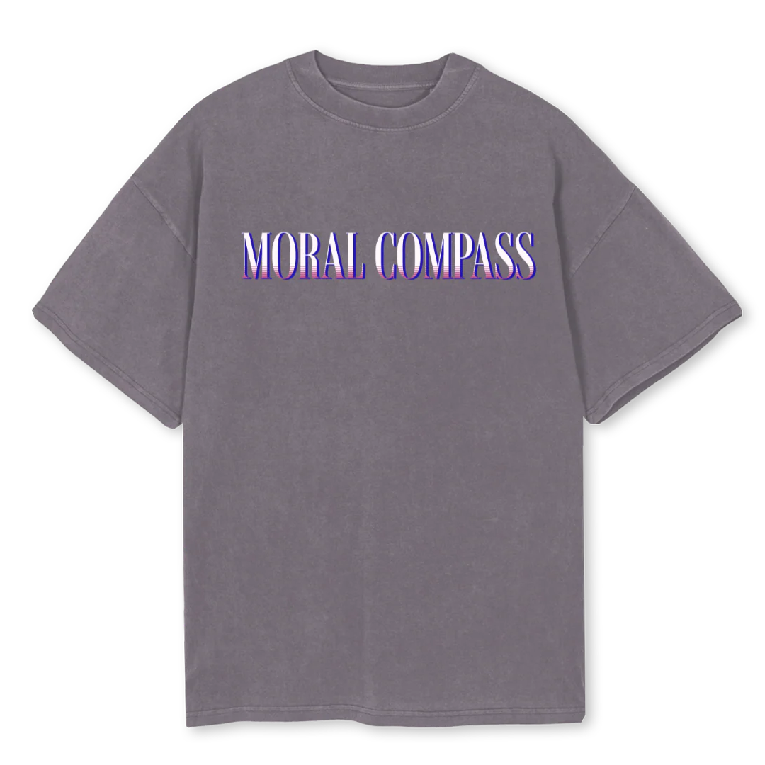 MCWINEGREY Pigment Grey Oversized Tee.
