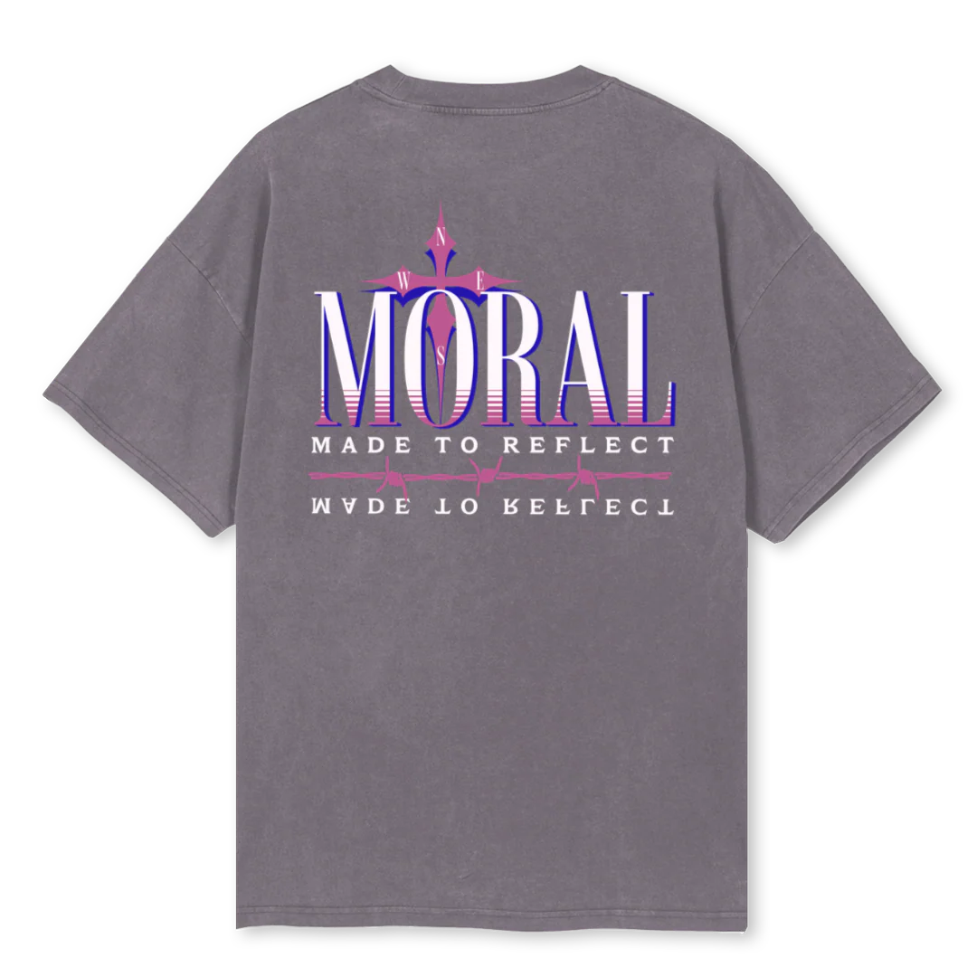 MCWINEGREY Pigment Grey Oversized Tee. - Image 2