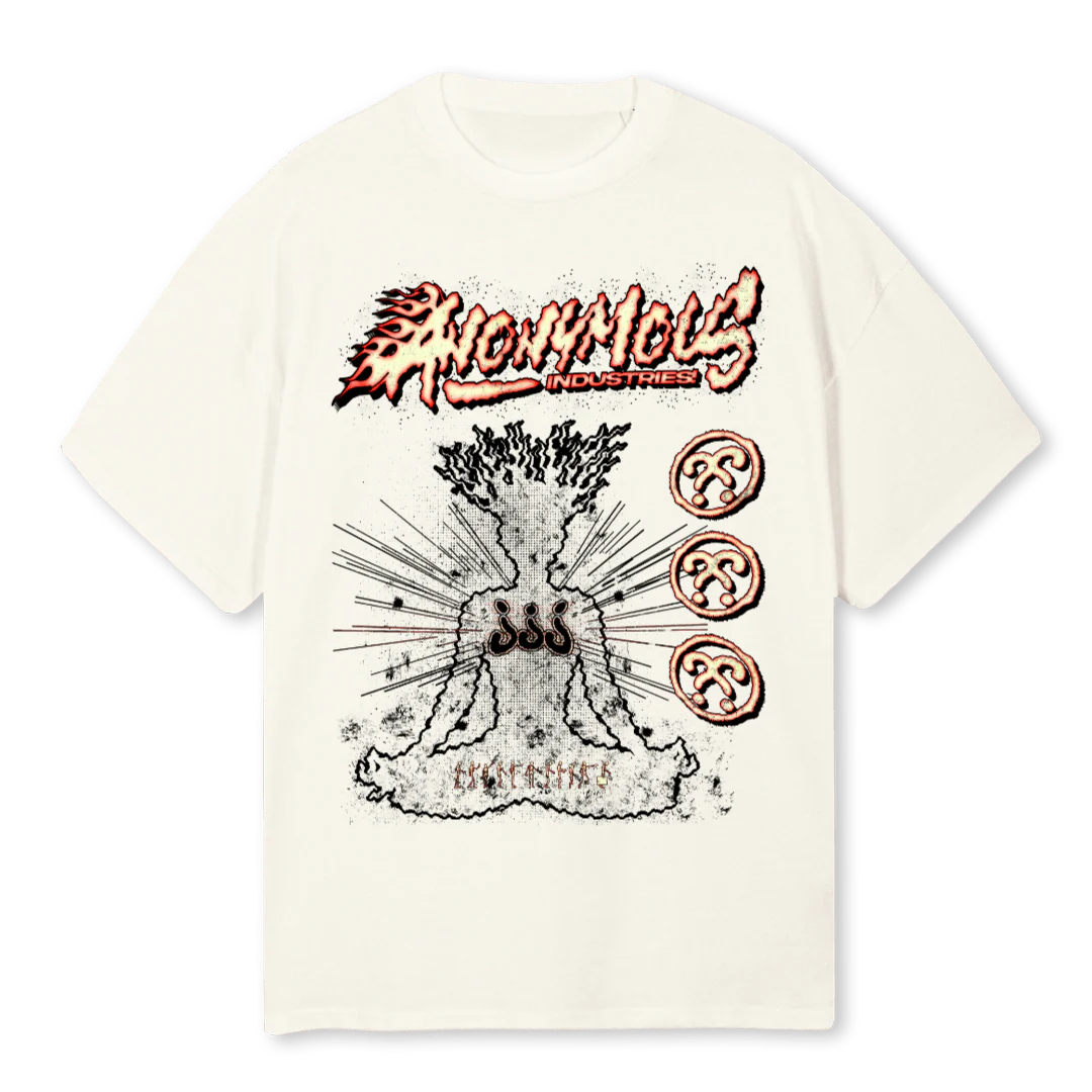 MEDITATION T Cream Oversized Tee.