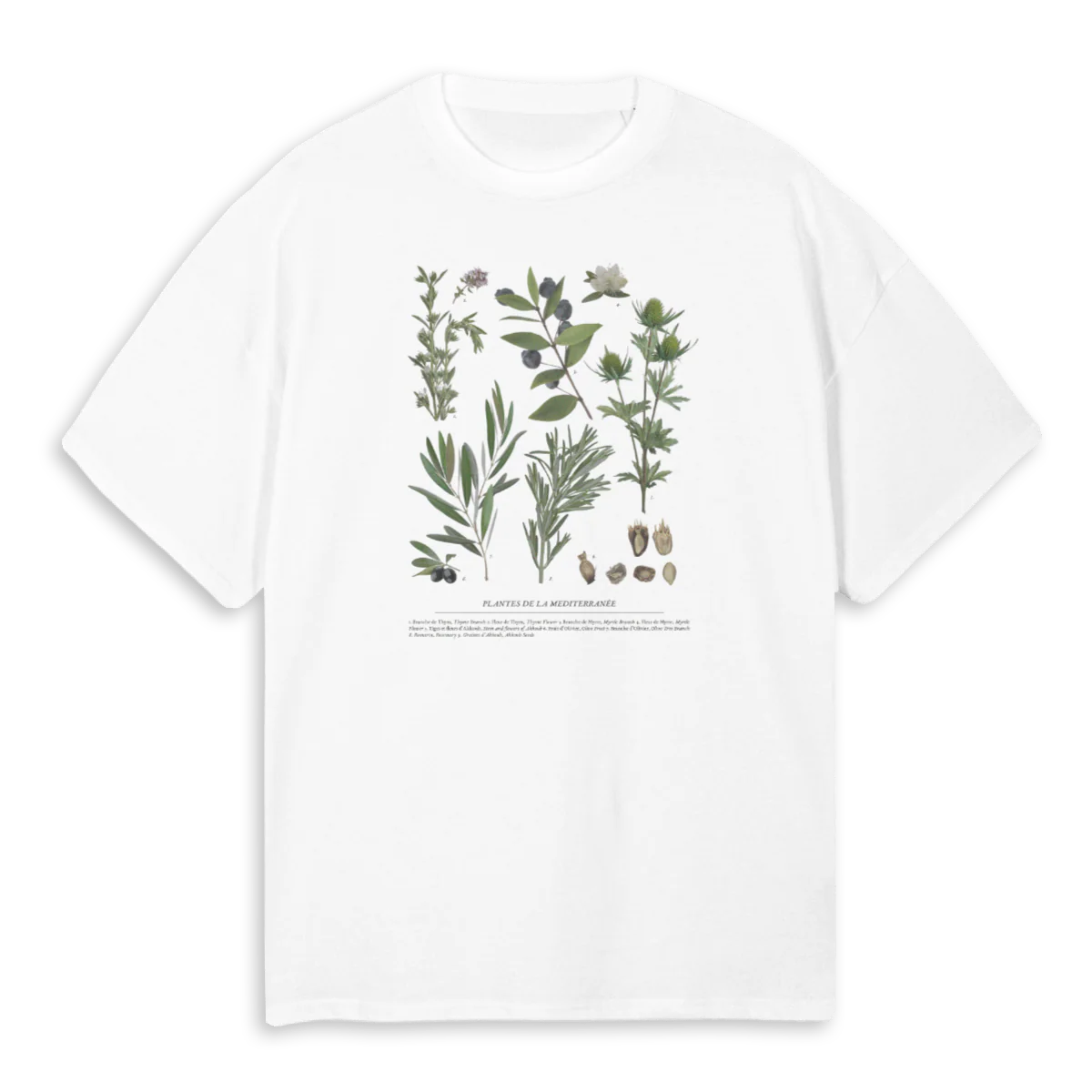 MEDITERRANÉE White Oversized Tee.