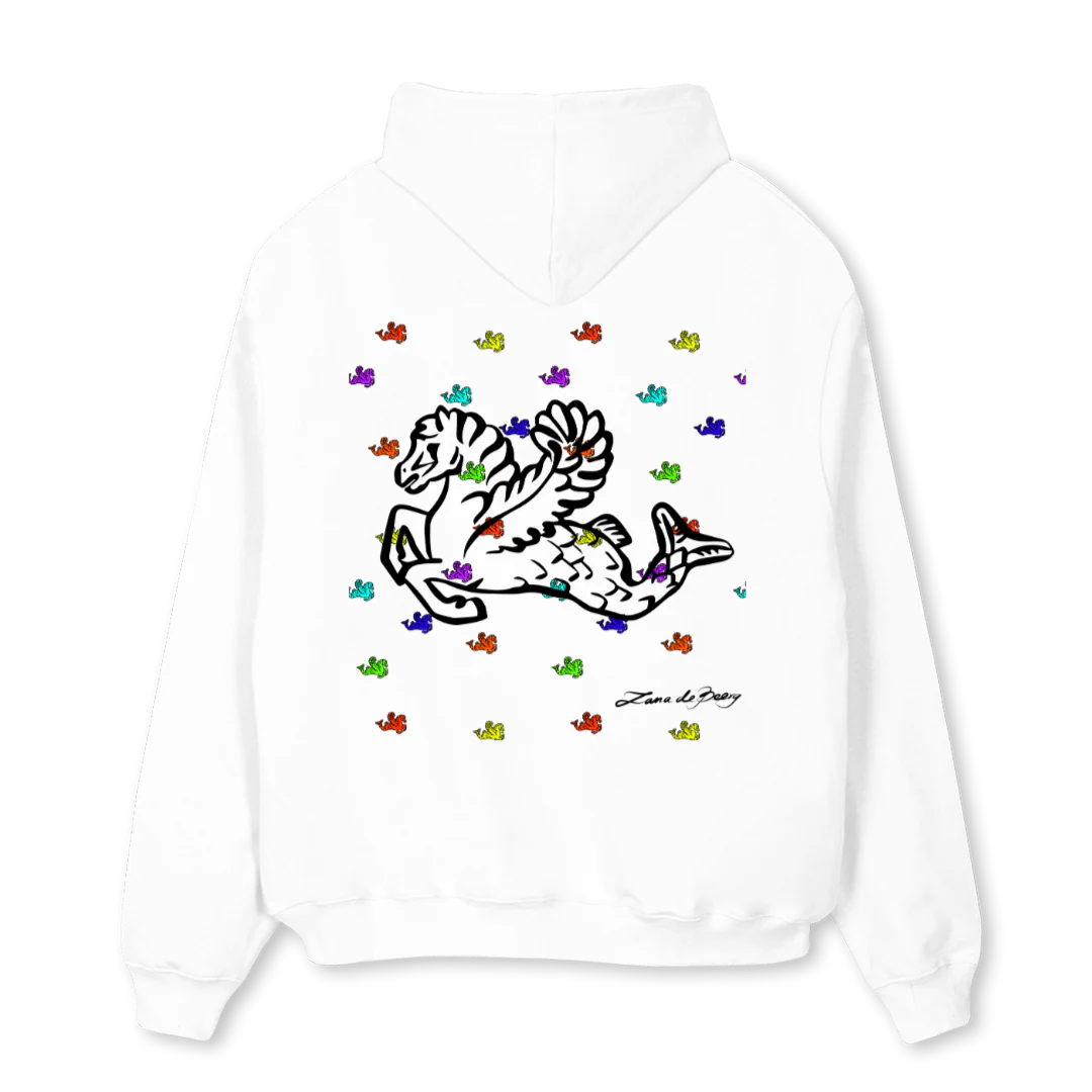 MENHIPPO White Oversized Hoodie. - Image 2