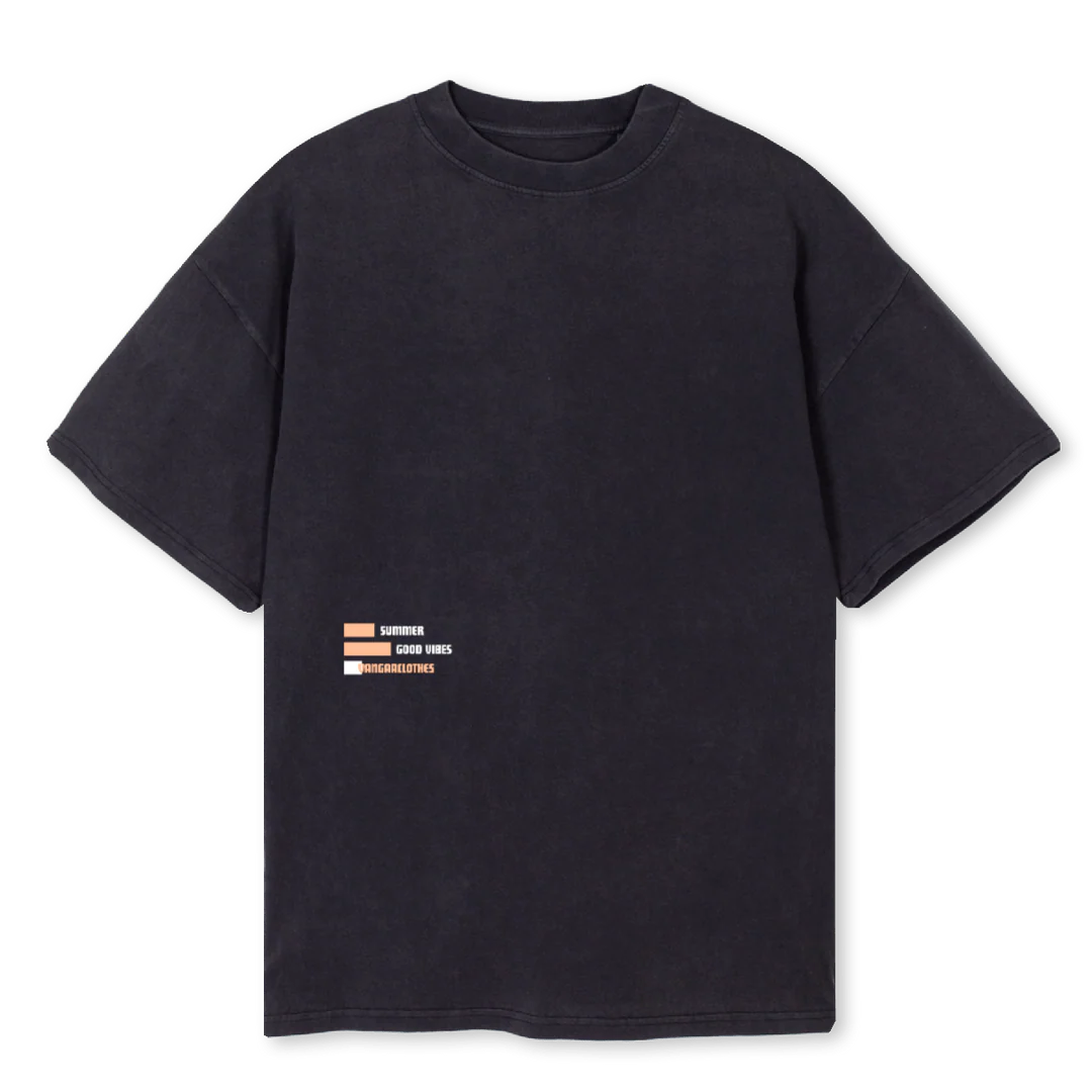 MERCI OST Vintage Black Oversized Tee.
