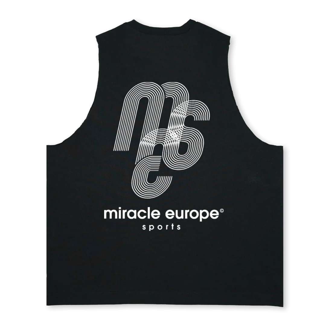 MES TANK Deep Black Oversized Vest. - Image 2