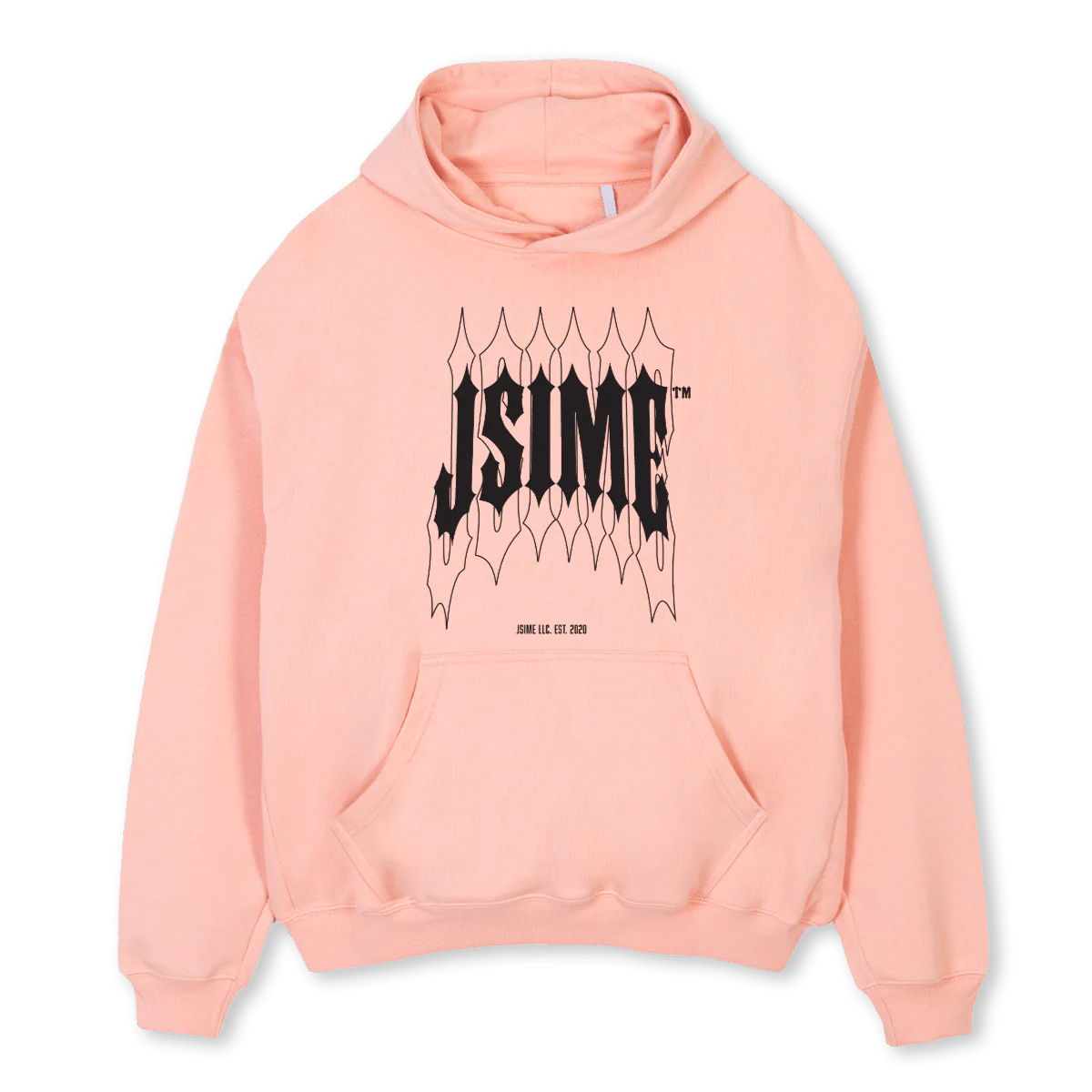 METAL CORAL HD Pink Clay Oversized Hoodie.