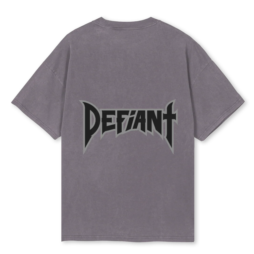METAL Pigment Grey Oversized Tee. - Image 2