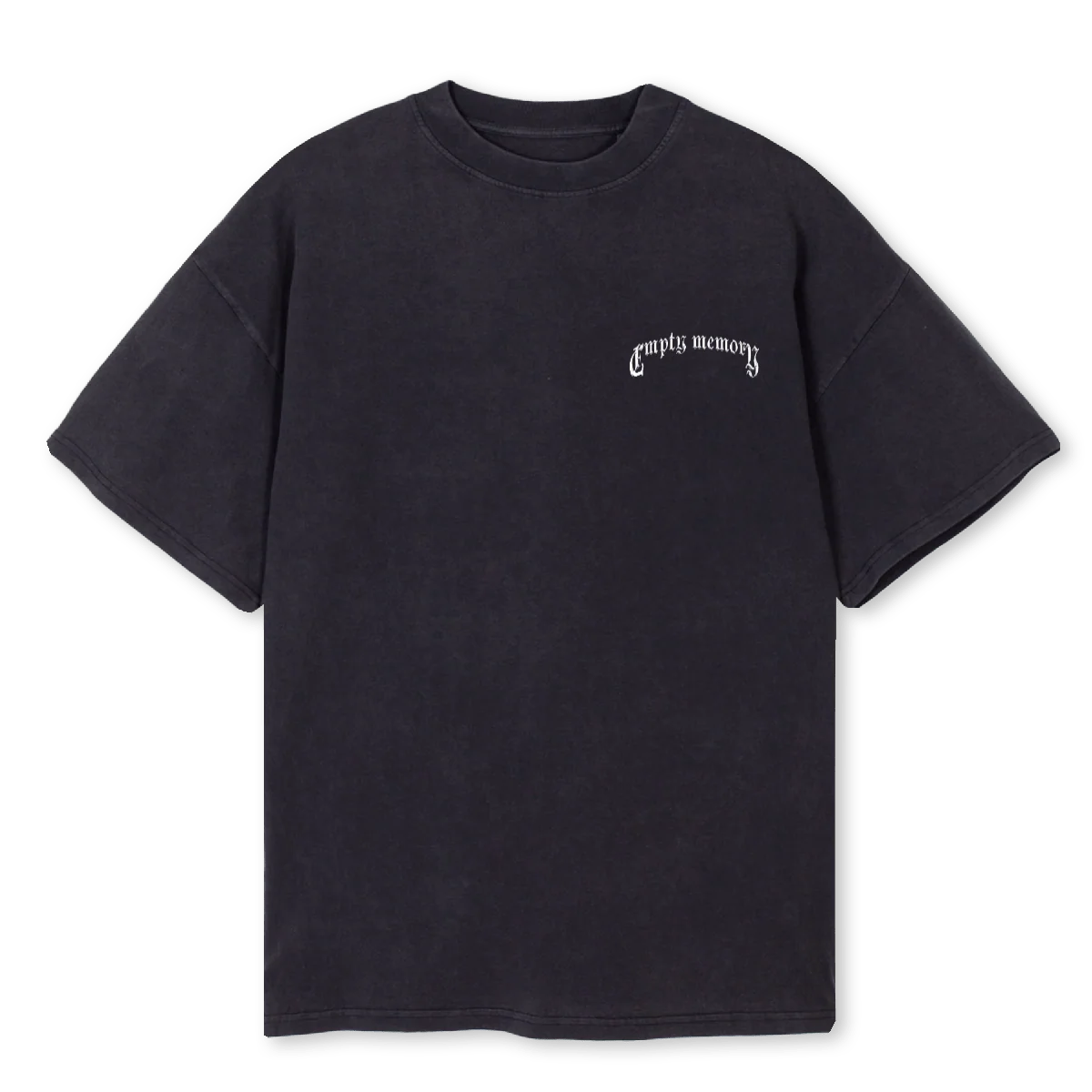METALLOGO Vintage Black Oversized Tee.