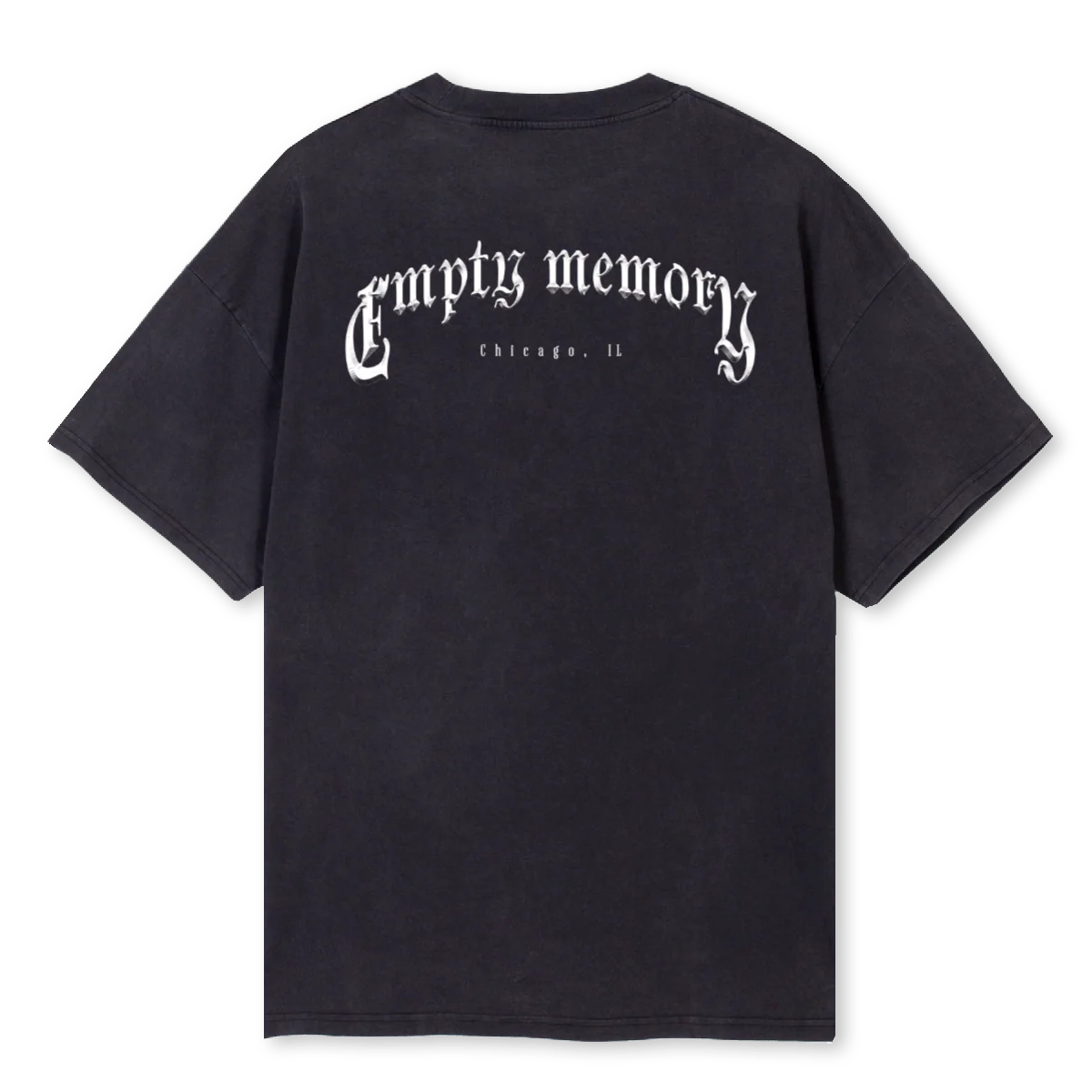 METALLOGO Vintage Black Oversized Tee. - Image 2
