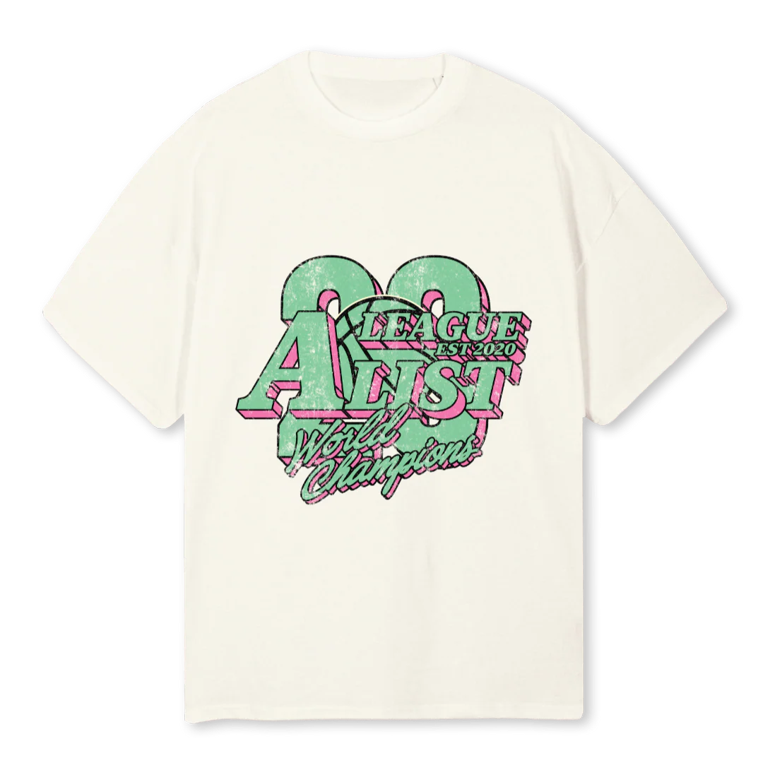 MIA Cream Oversized Tee.