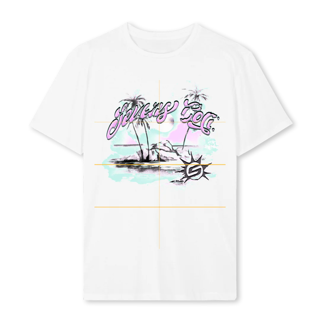 MIAMI White Regular Tee.