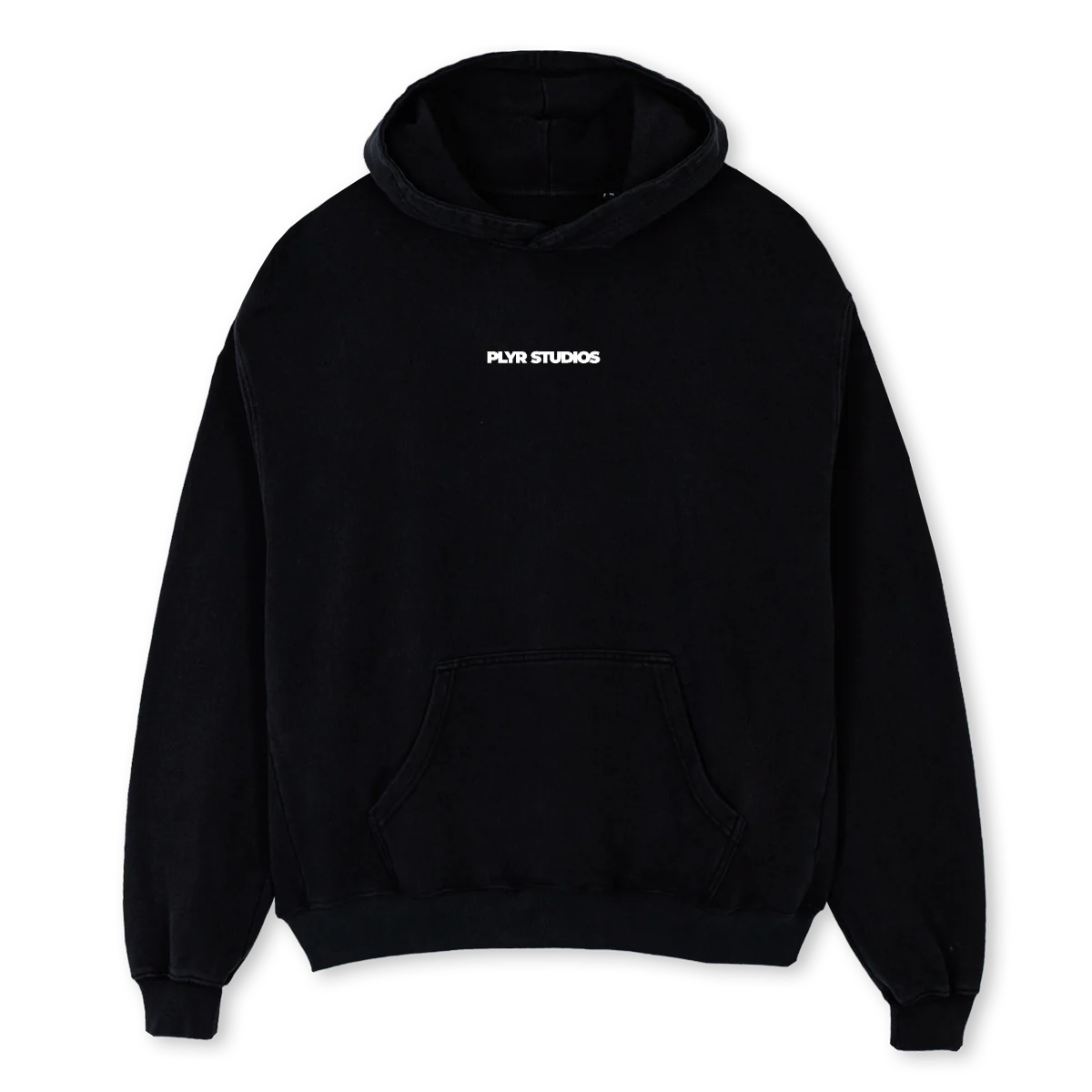 MICHEL GRA Black Oversized Hoodie.
